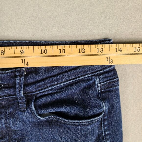 Ann‎ Taylor LOFT Super Skinny Women's Jeans Size 25/0 Blue (27x25.5) Low Rise - Picture 7 of 10